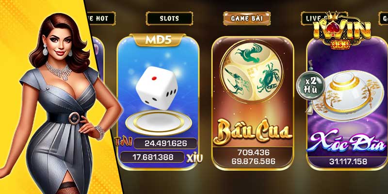 Tổng hợp game hot hit ở iWin68